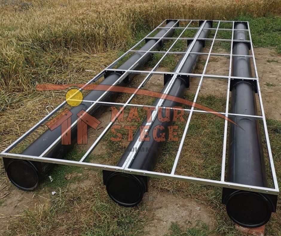 C.08. Módulo de muelle flotante 3m x 9m sin tablas de madera