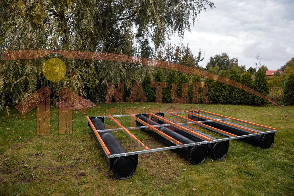 C.06. Módulo de muelle flotante 3m x 4m sin tablas de madera